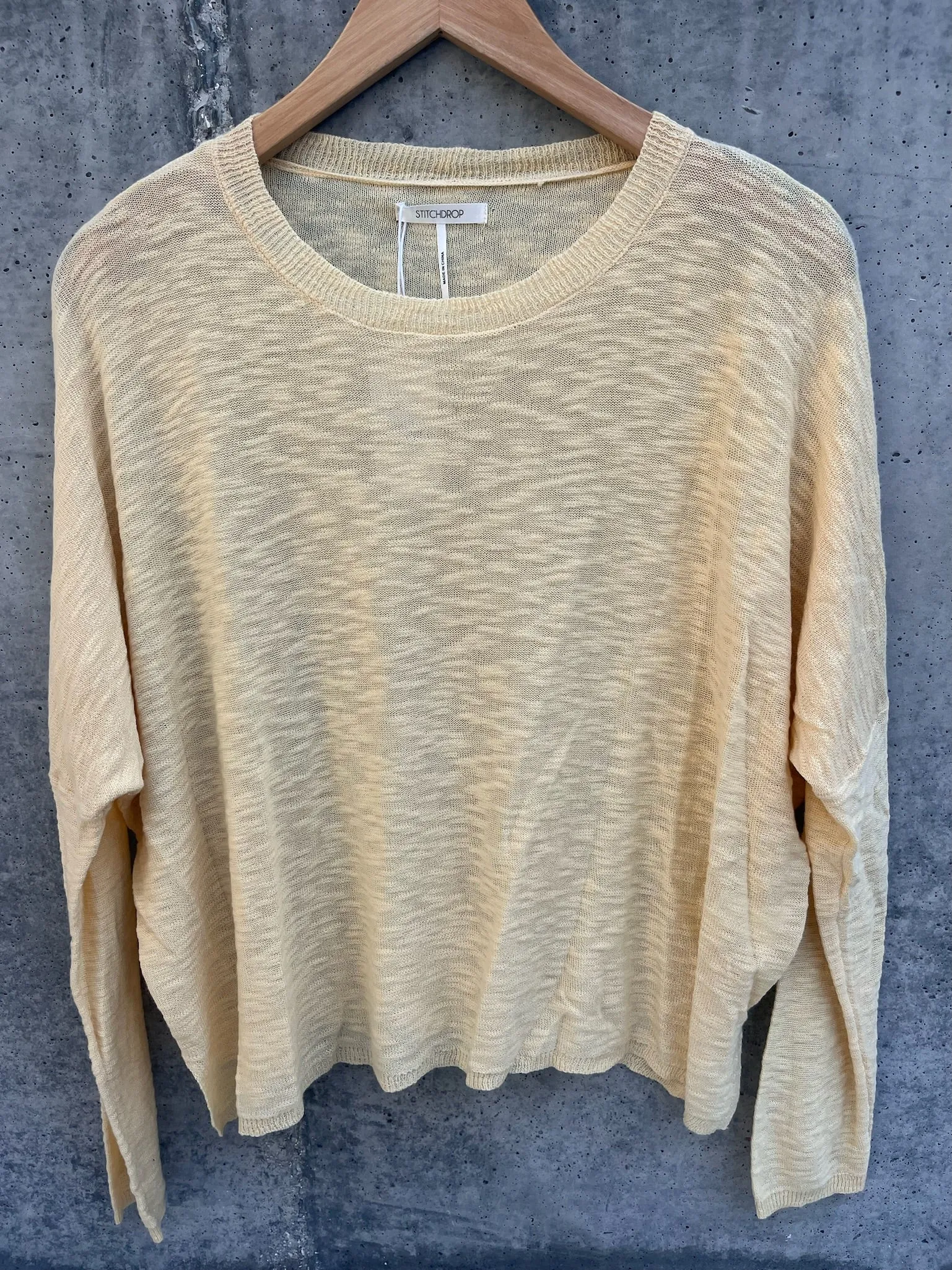 Stitch Drop Sandcastle Sweater