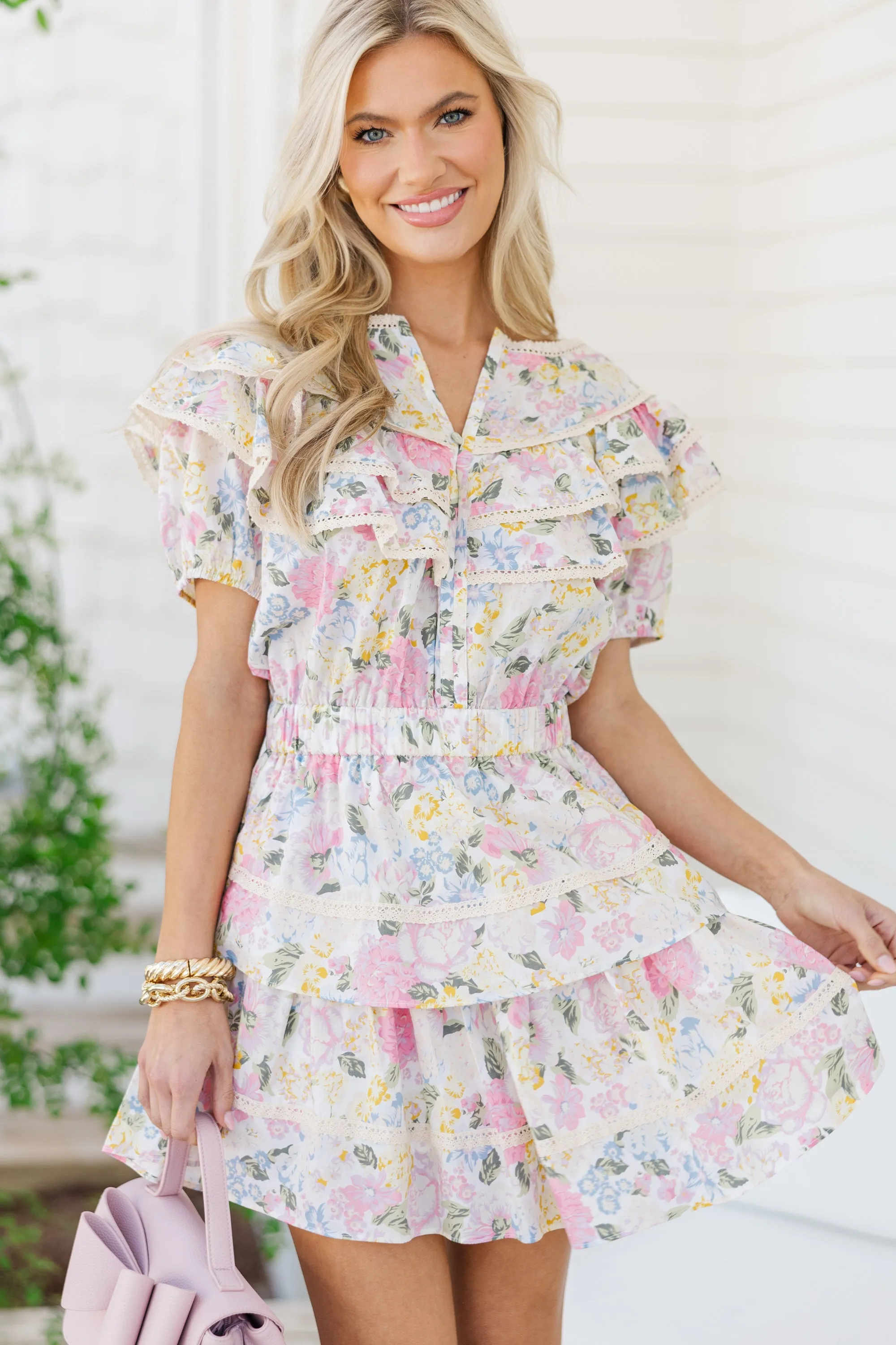 Sweet Dreams Pink Floral Dress