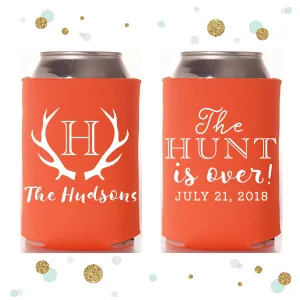 The Hunt is Over - Wedding Can Cooler #111R