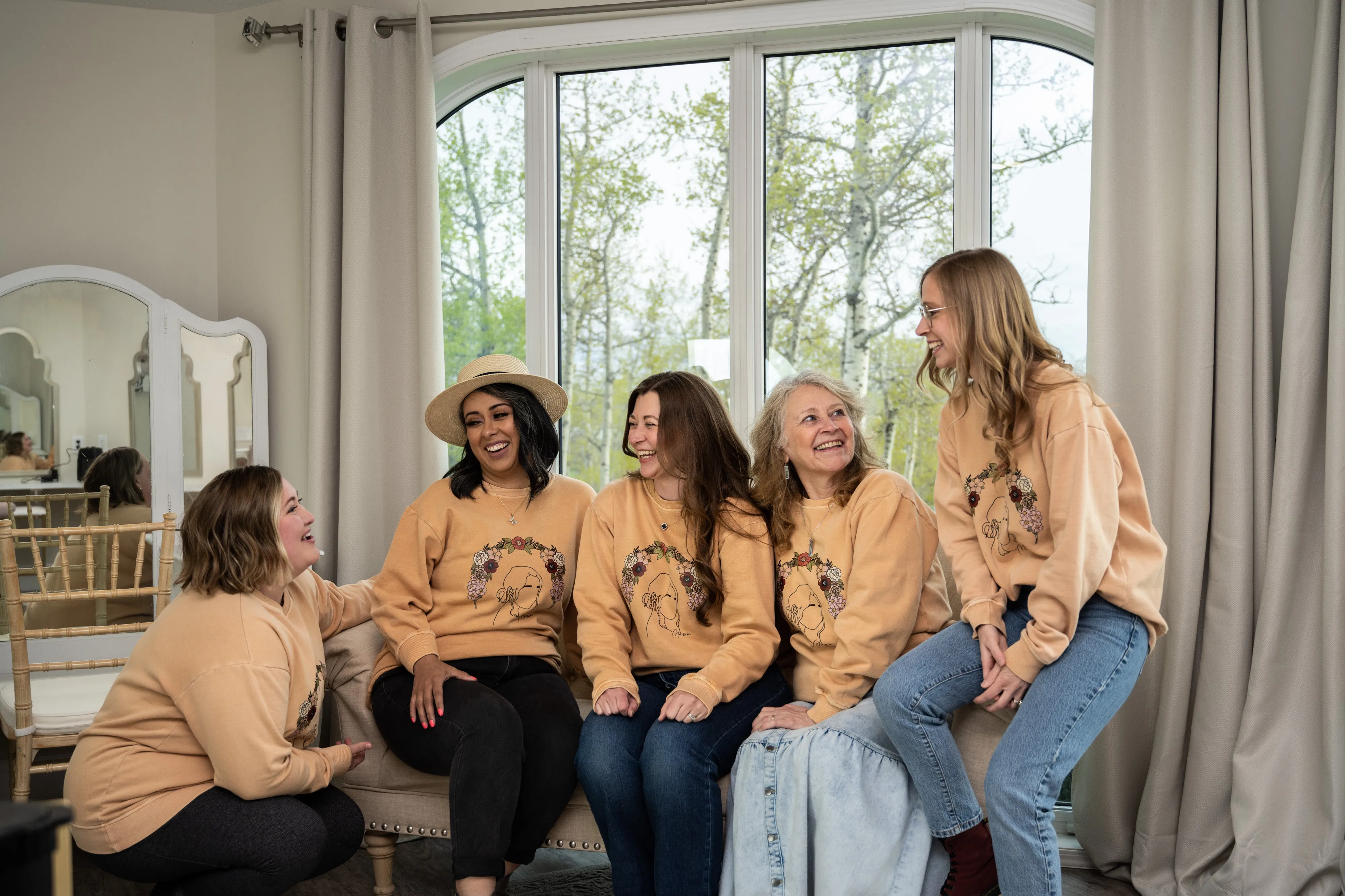 The Original 100% Cotton Crewneck Mama Sweater