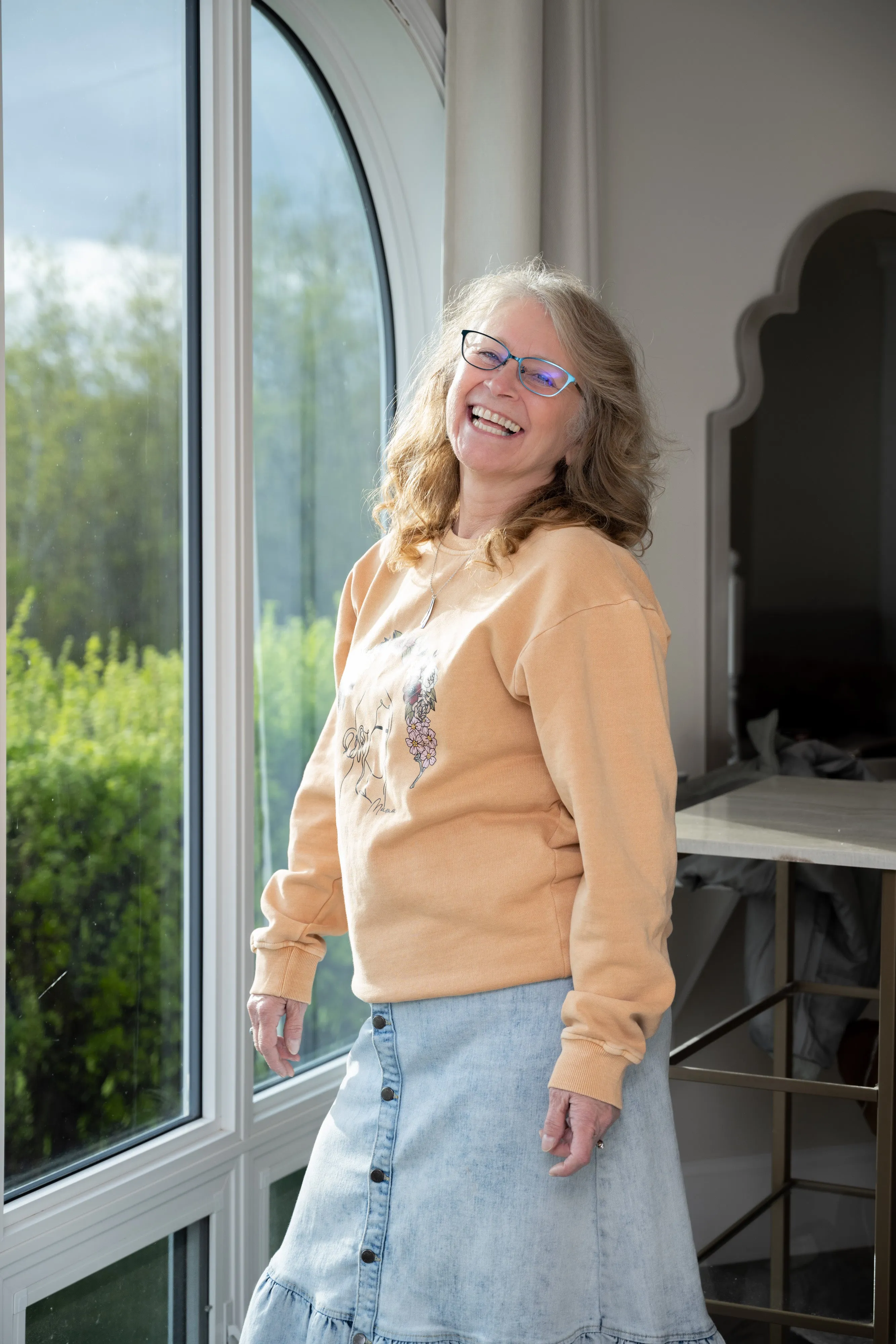 The Original 100% Cotton Crewneck Mama Sweater