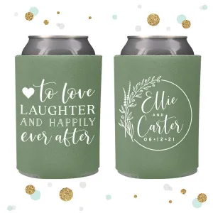To Love Laughter - Wedding Can Cooler #146R