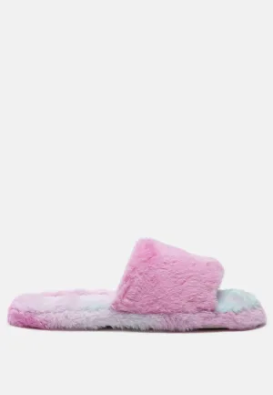 ulrika faux fur indoor flats