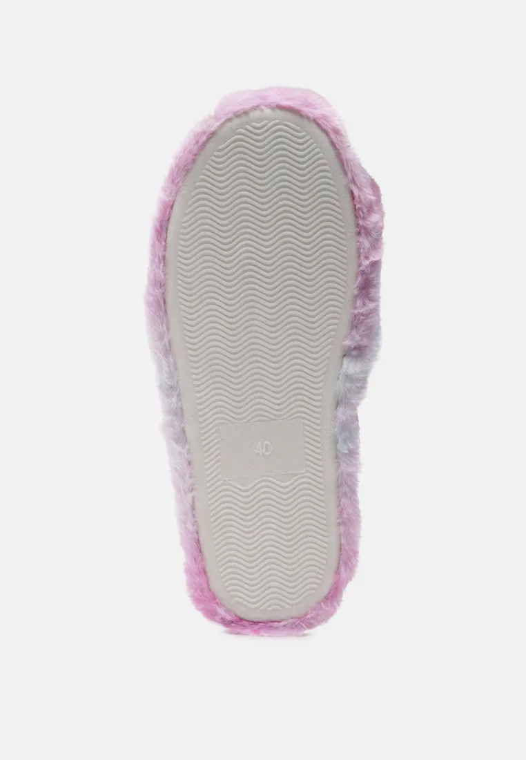 ulrika faux fur indoor flats