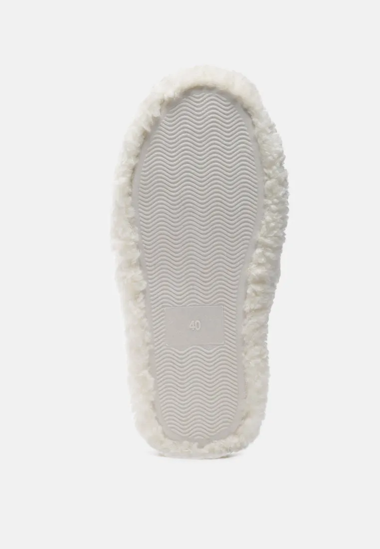 ulrika faux fur indoor flats