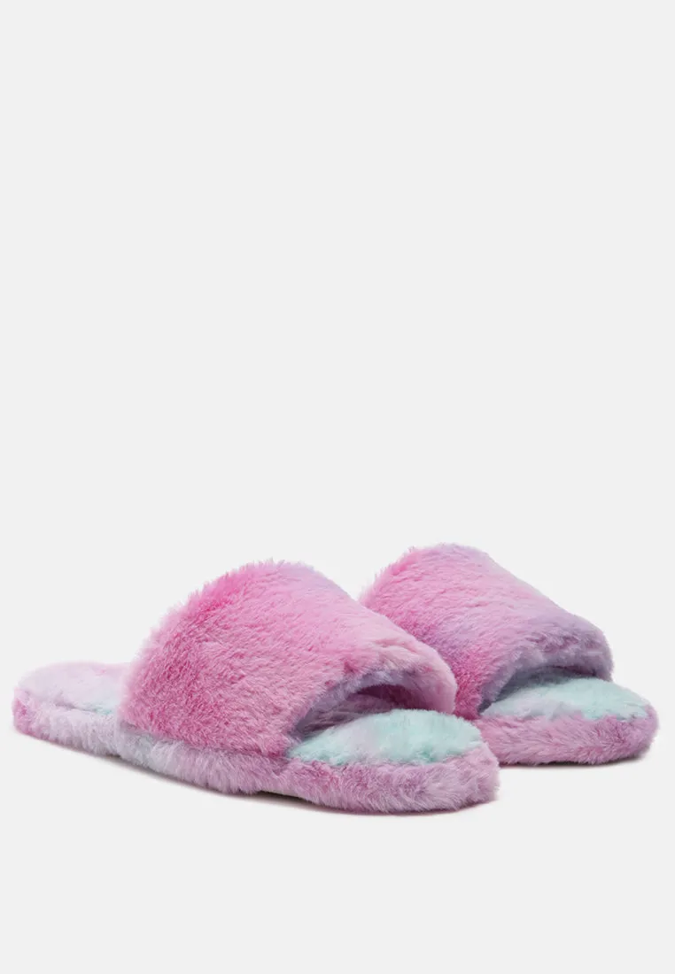 ulrika faux fur indoor flats