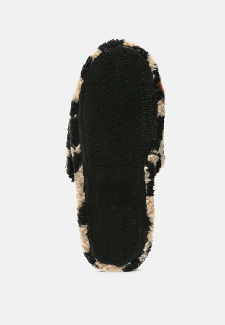 ulrika faux fur indoor flats
