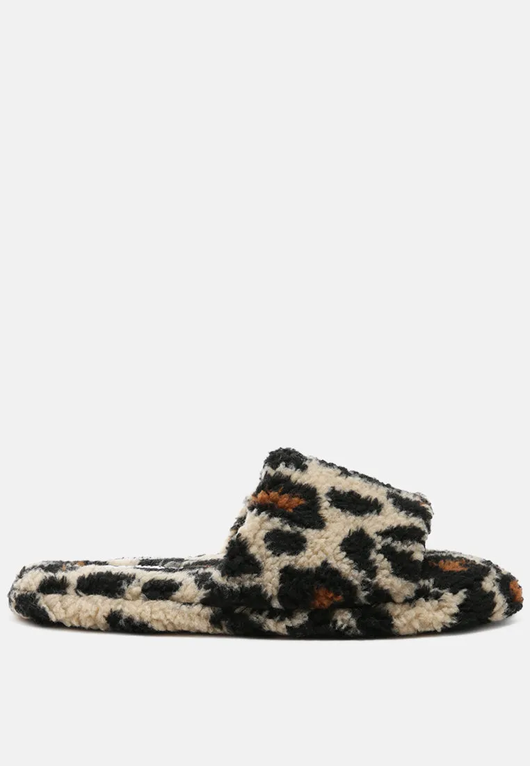 ulrika faux fur indoor flats