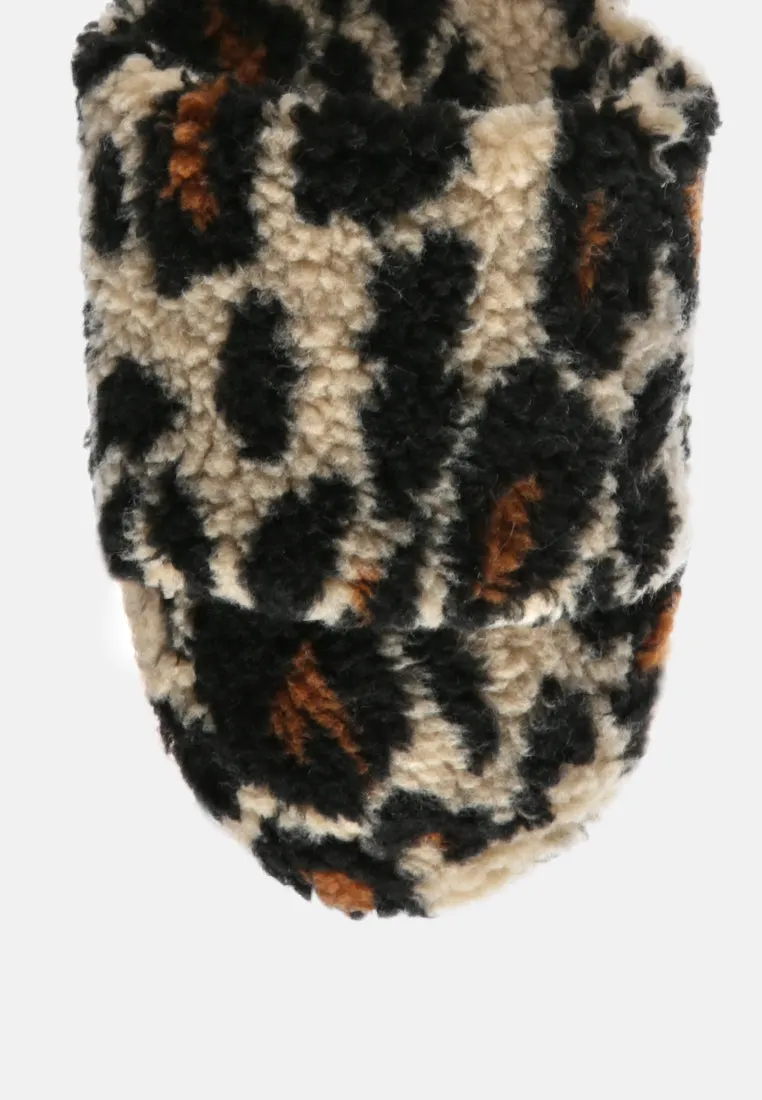 ulrika faux fur indoor flats