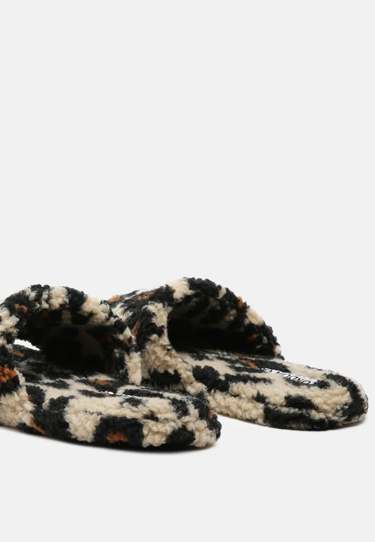 ulrika faux fur indoor flats