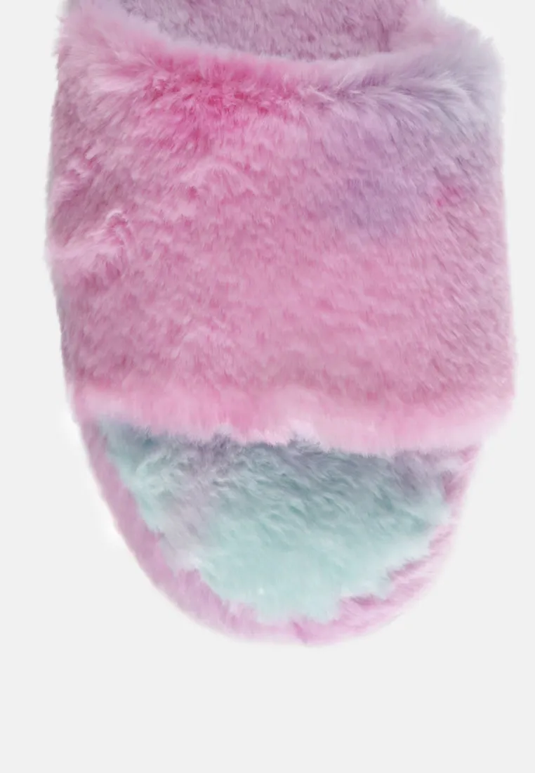 ulrika faux fur indoor flats