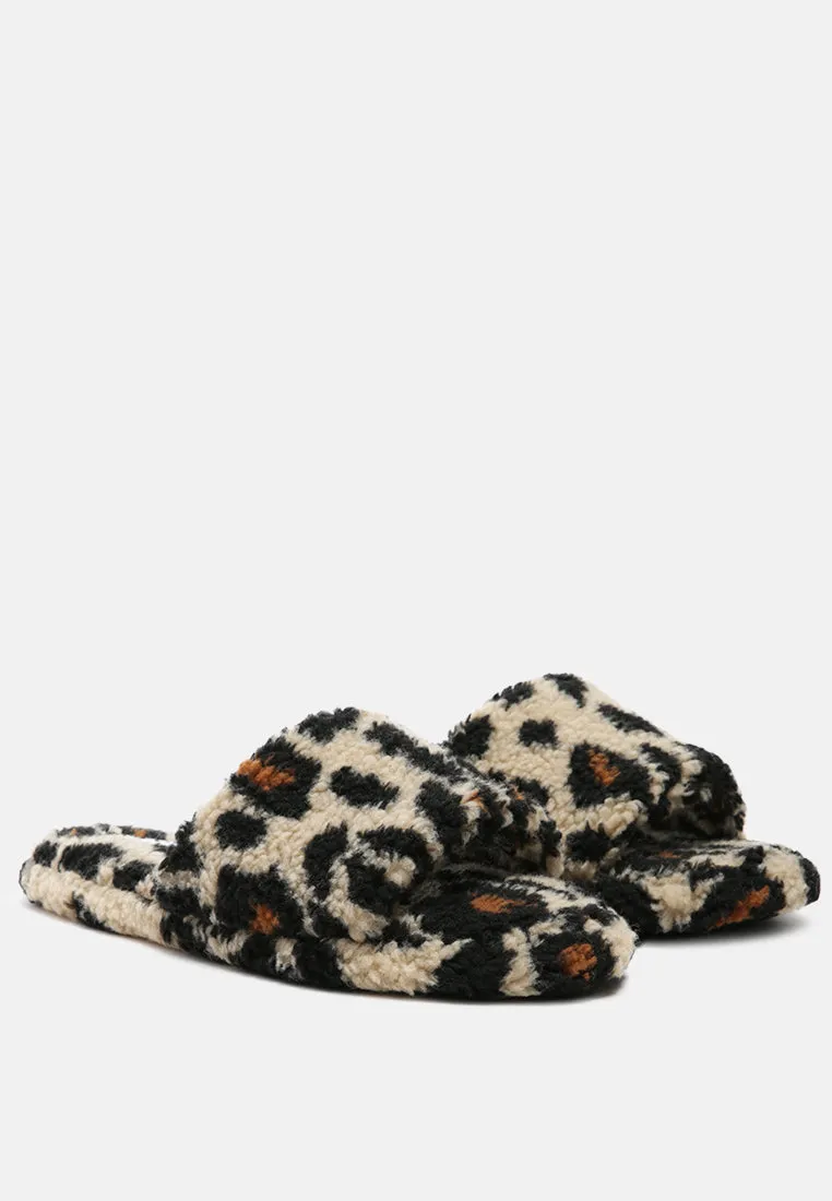 ulrika faux fur indoor flats