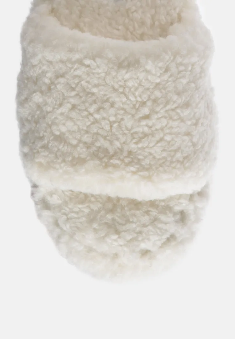 ulrika faux fur indoor flats