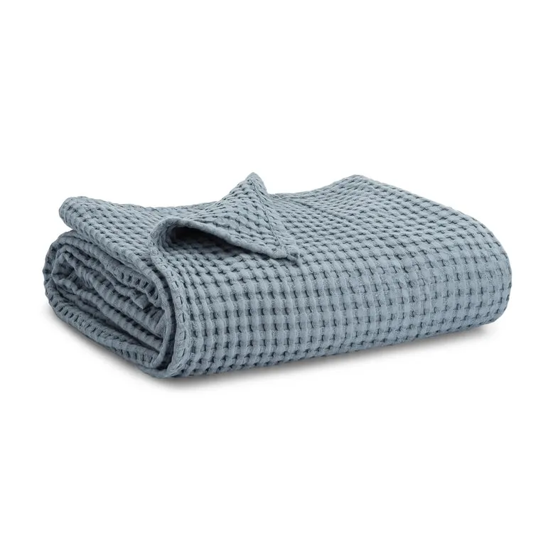 Waffle Blanket | Blue
