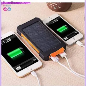 Waterproof Solar Power Charger 2 USB Ports 30000mAh with LED