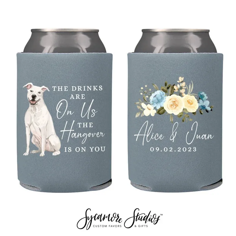 Wedding Can Cooler #17FR - Full Color - The Hangover Is on You
