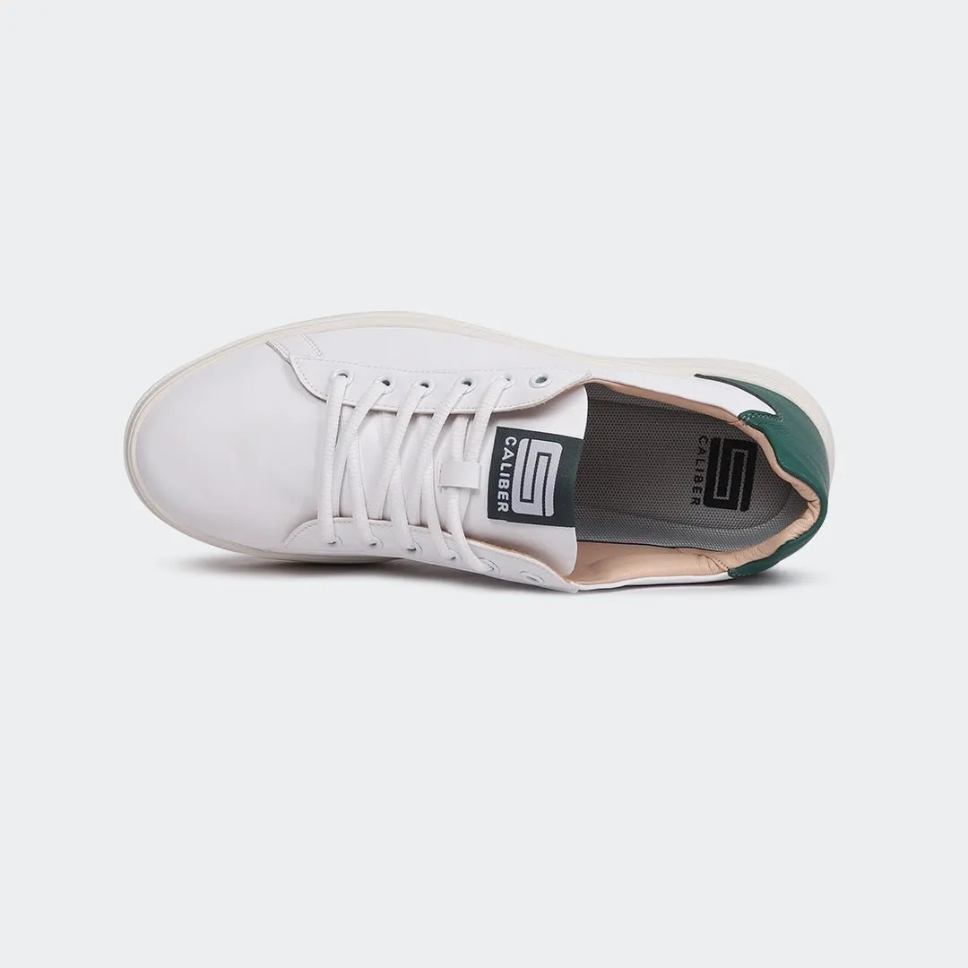 WHITE/GRN Sneakers for Men (GENIUS 555)