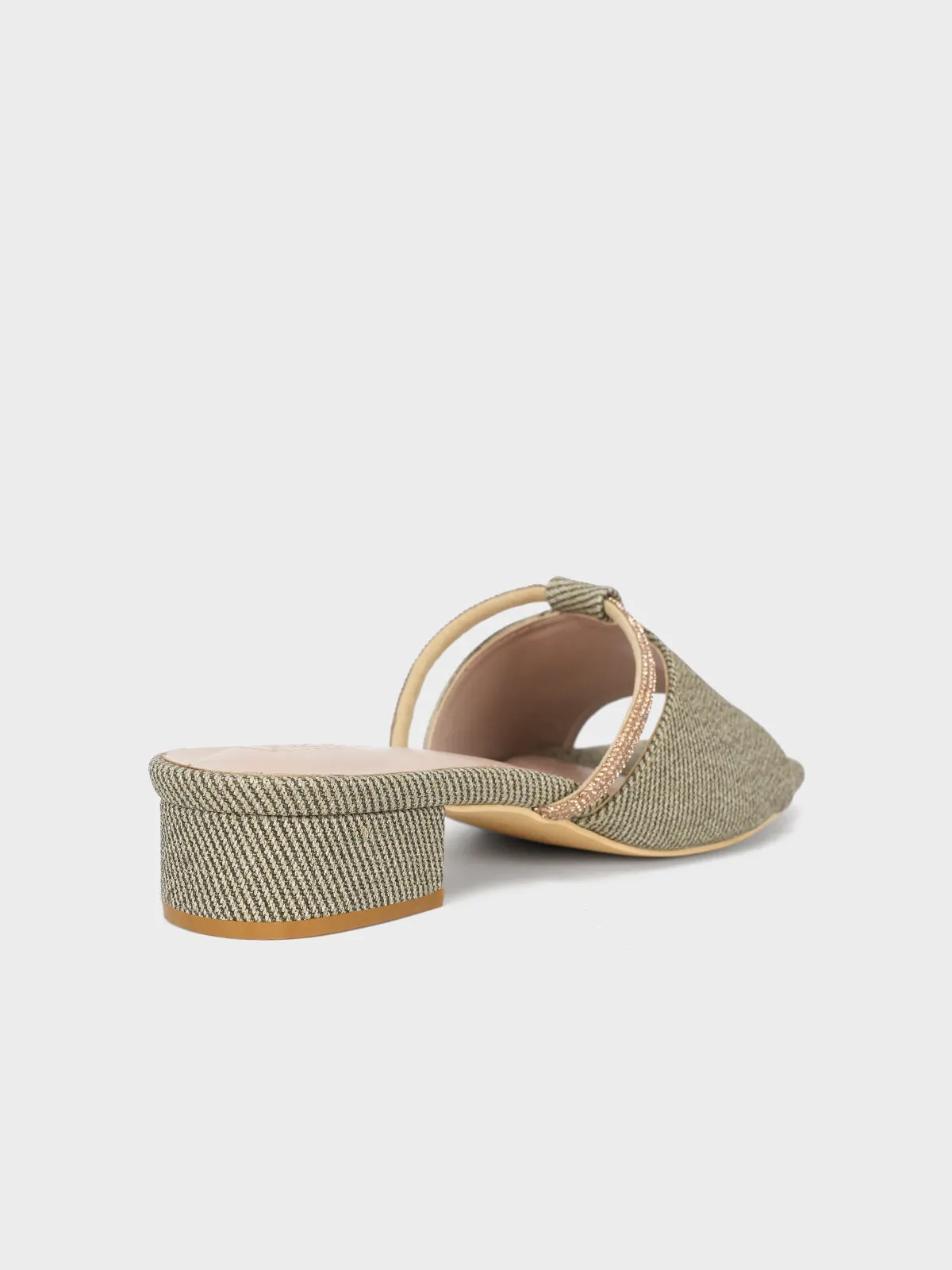 Womens "ITALIA" Stylish Block Heel Slipper