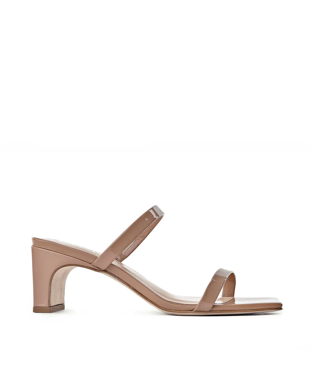 Yuki Nude Patent Leather Sandals